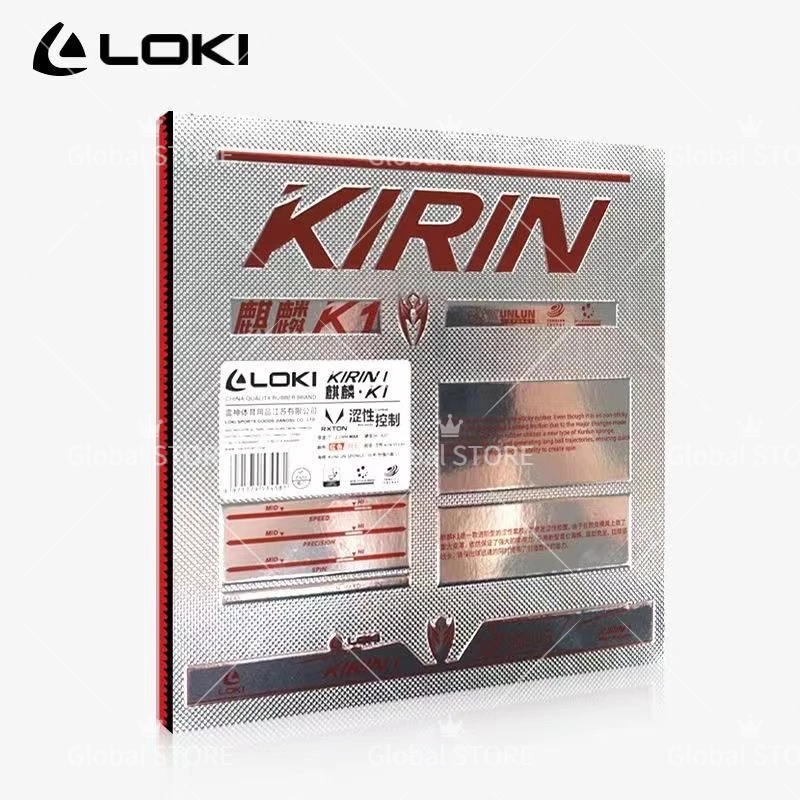 Original LOKI KIRIN K1 Table Tennis Rubber Non-sticky Ping Pong Rubber Sheet with Pre-tuned Cake Sponge 2.1mm