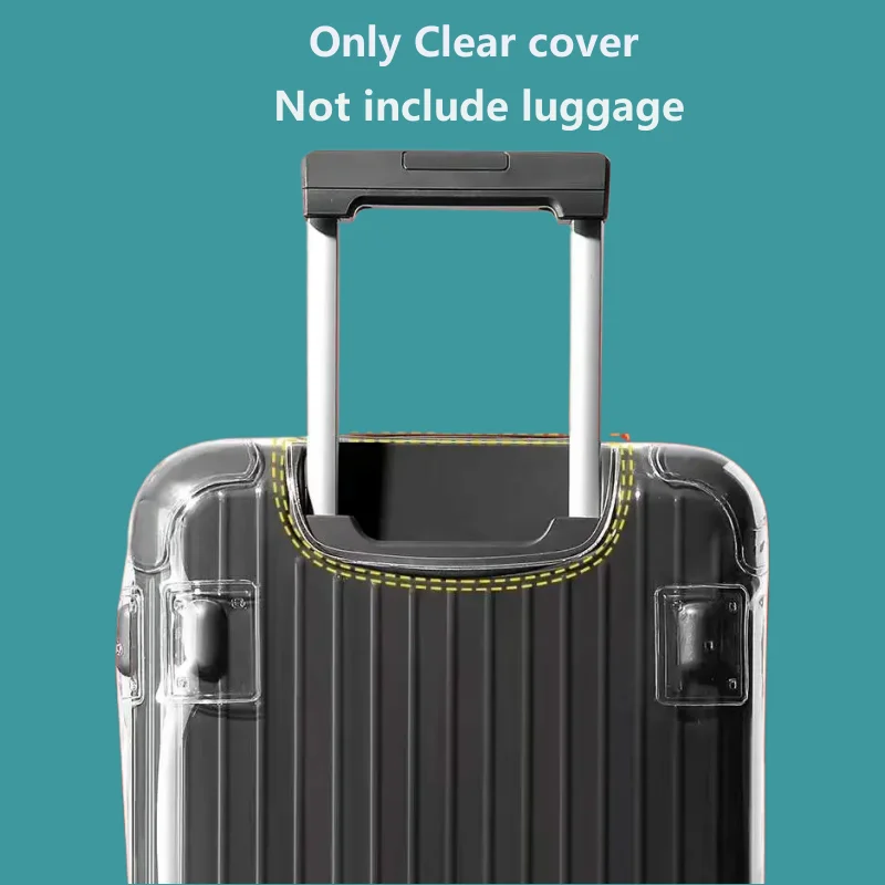Transparent Cover For Rimowa Essential Trunk Plus Suitcase Protector With Zipper Customized Thicken PVC Case Not Include Luggage