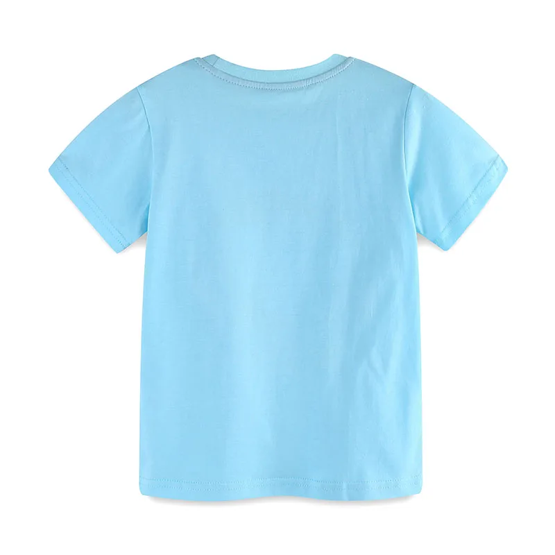 Blue New Design Boys T Shirts Cartoon Sea Sharks Children's Clothing t shirts Cotton Baby Boys Tops Tees Clothes