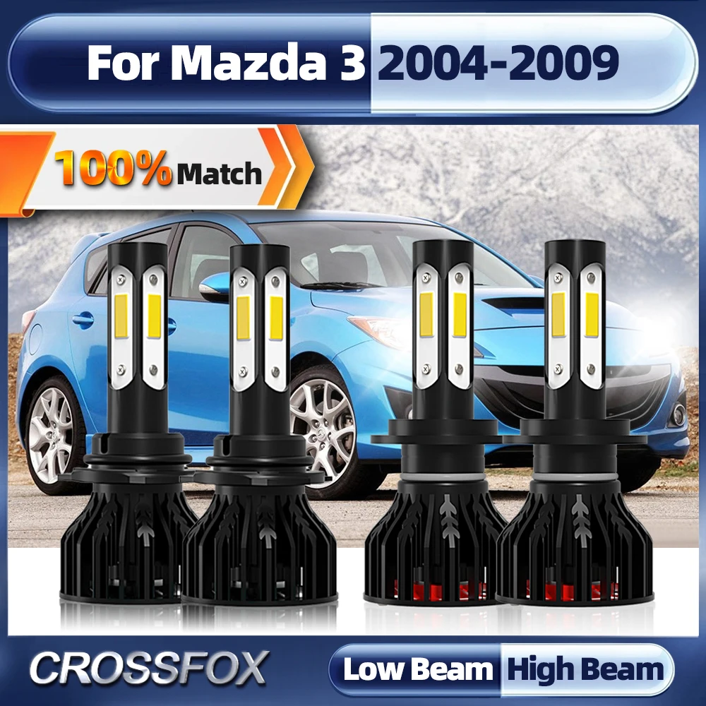 

240W H7 LED Car Headlight Bulbs 40000LM 9005 HB3 Auto Headlamps 6000K White Auto Lamps For Mazda 3 2004 2005 2006 2007 2008 2009