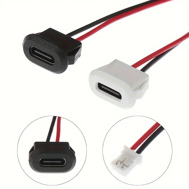 USB 2.0 Direct Pressure Welded Wire Type Mother Lamp Toy Charging Port Table Lamp Precision Instrument Charging Port 5PCS