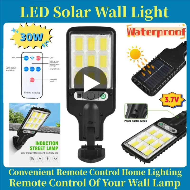 

Solar Outdoor Led Courtyard Wall Lamp Human Body Induction Garden Terrace Garage Door Street Lighting