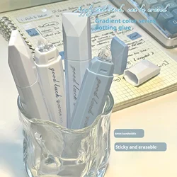 4 - Piece Set of Large - Capacity Double - Sided Adhesive Pens for Scrapbooking and DIY Projects (Blue)