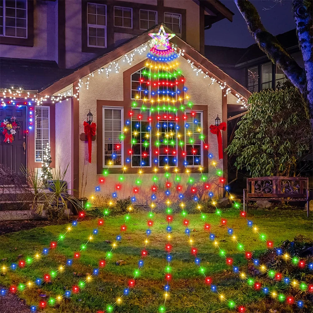 String Christmas Lights Outdoor Trees Led String Lights Christmas