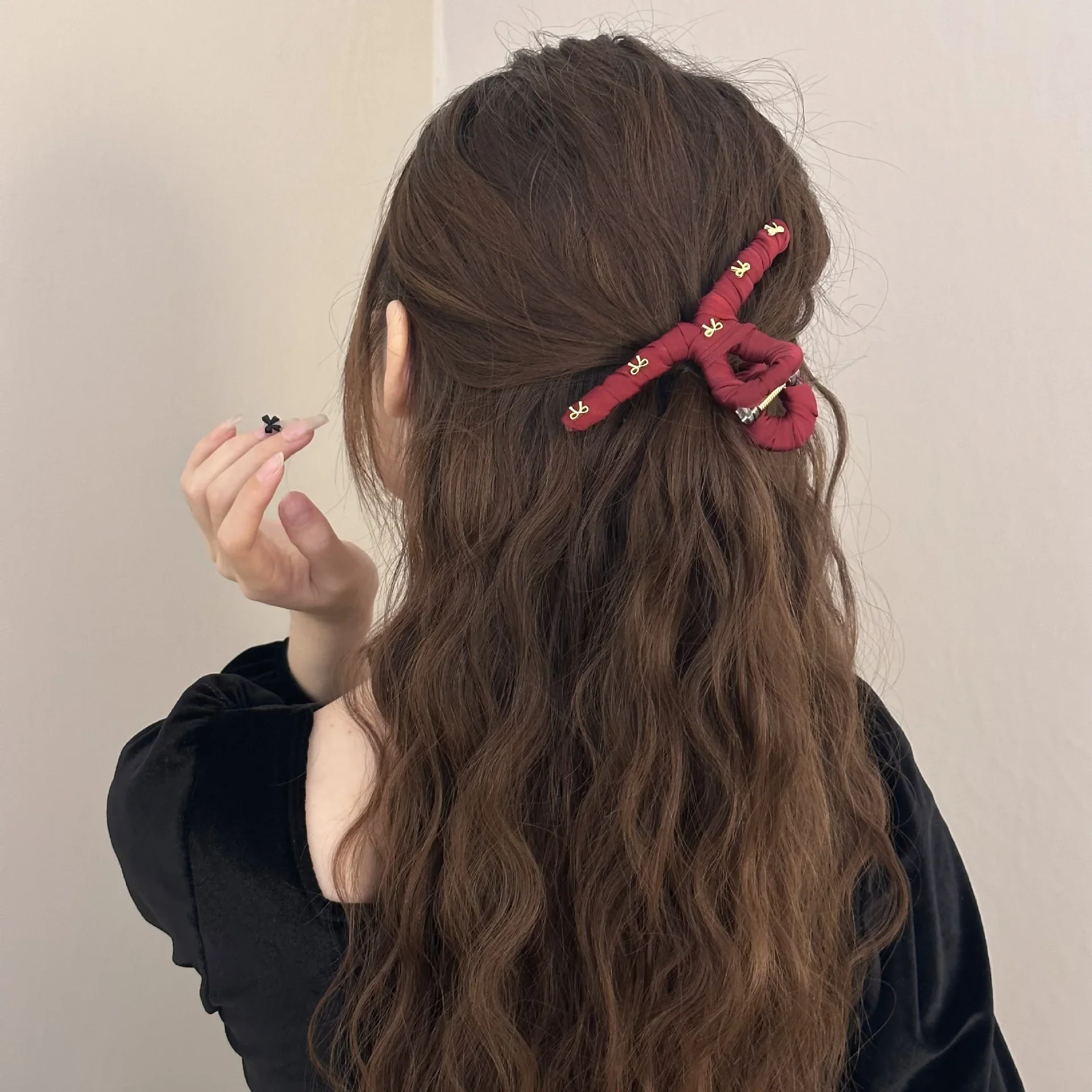 Hair clips for women girl pin claw accessories bow large thick shark matte vintage popular catches trendy leading fashion adults