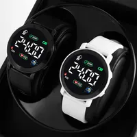 Kids Sports Digital Watch Waterproof LED Display Children Electronic Watches for Girls Boys Earth Square Silicone Wristwatch 1