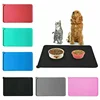 Pet Supplies Silicone Dog Bowl Mat with High Lips Non-Stick Waterproof Food Feeding Pad Puppy Feeder Tray Water Cushion Placemat 2