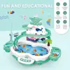 Baby Toddler Toys 3 in1 Fishing Game  34 PCS ,Can Add Water,amzing Dolphine Flying  Fish Toys for Kids 2