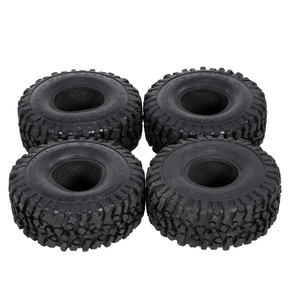 

Резиновые шины 4 шт. 120 мм 1,9 дюйма, колесные шины для 1/10 RC Rock Crawler Axial SCX10 90046 AXI03007 Trxs TRX4 TF2 D90