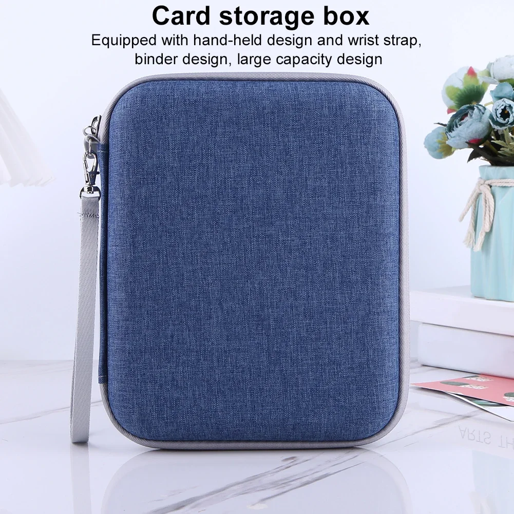 Card Case with Zipper & 80 Pockets Soft Portable Folder Card Binder Holder For Yoto Cards Mini Audiobook Card For Storaging Card