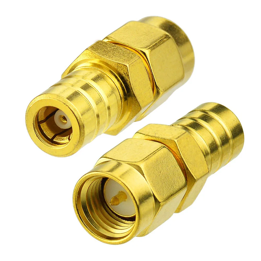 SMA Male to SMB Plug Straight Gold Coaxial Connector