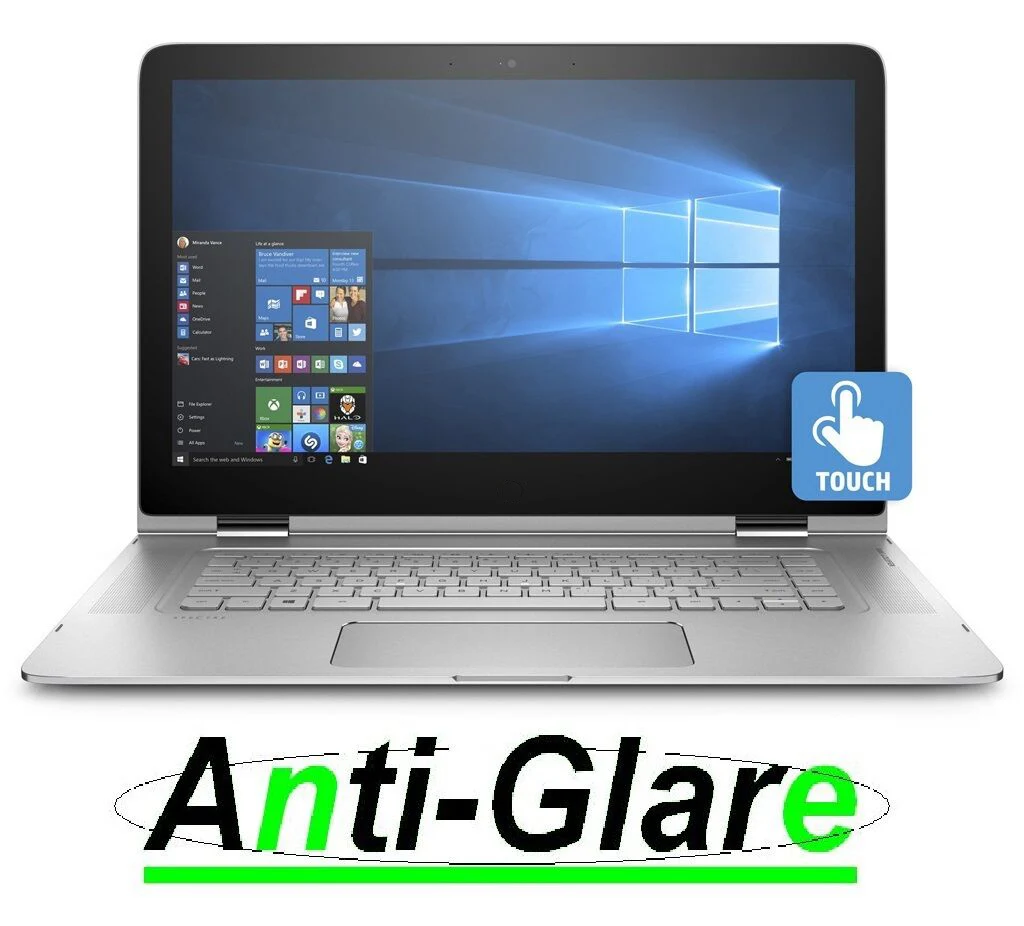2X Ultra Clear / Anti-Glaree / Anti Blue-Ray Screen Protector Cover Per 15.6 "Hp Spectre X360 15T Ultra-Slim 2 In1 Touch