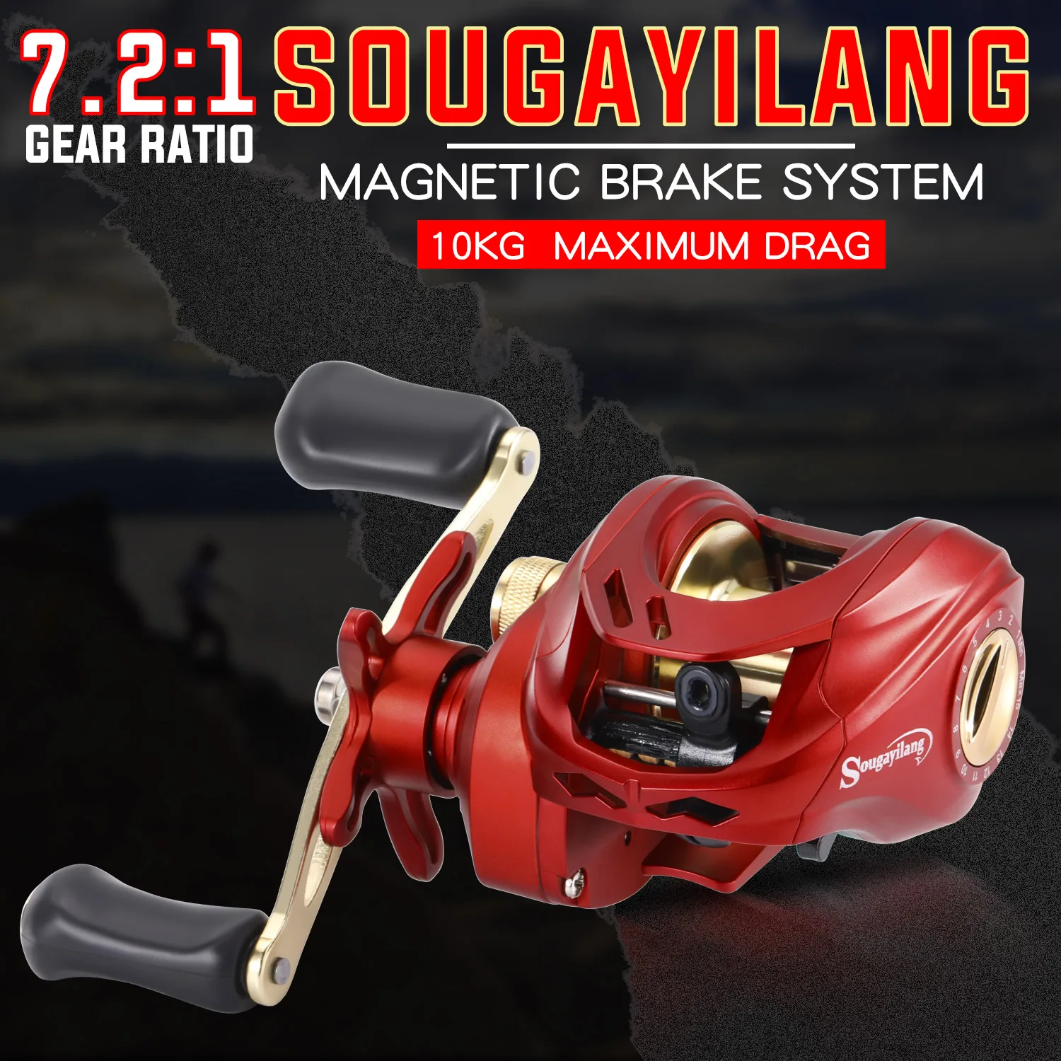Sougayilang New Baitcasting Fishing Reel