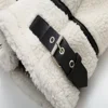 PB&ZA 2023 Autumn New Women's Wear European and American Style Casual Fur One Piece Lamb Wool Contrast Color Plush Warm Jacket C 6