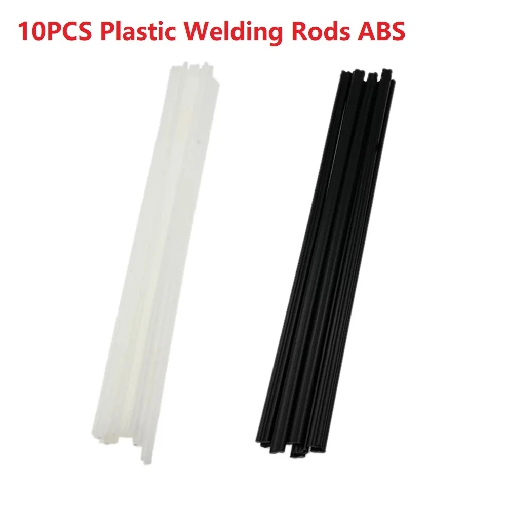10PCS ABS Plastic Welding Rods 25cm Black White Welding Sticks 5x2.5mm For Plastic Welder Car Bumper Repair Supplies