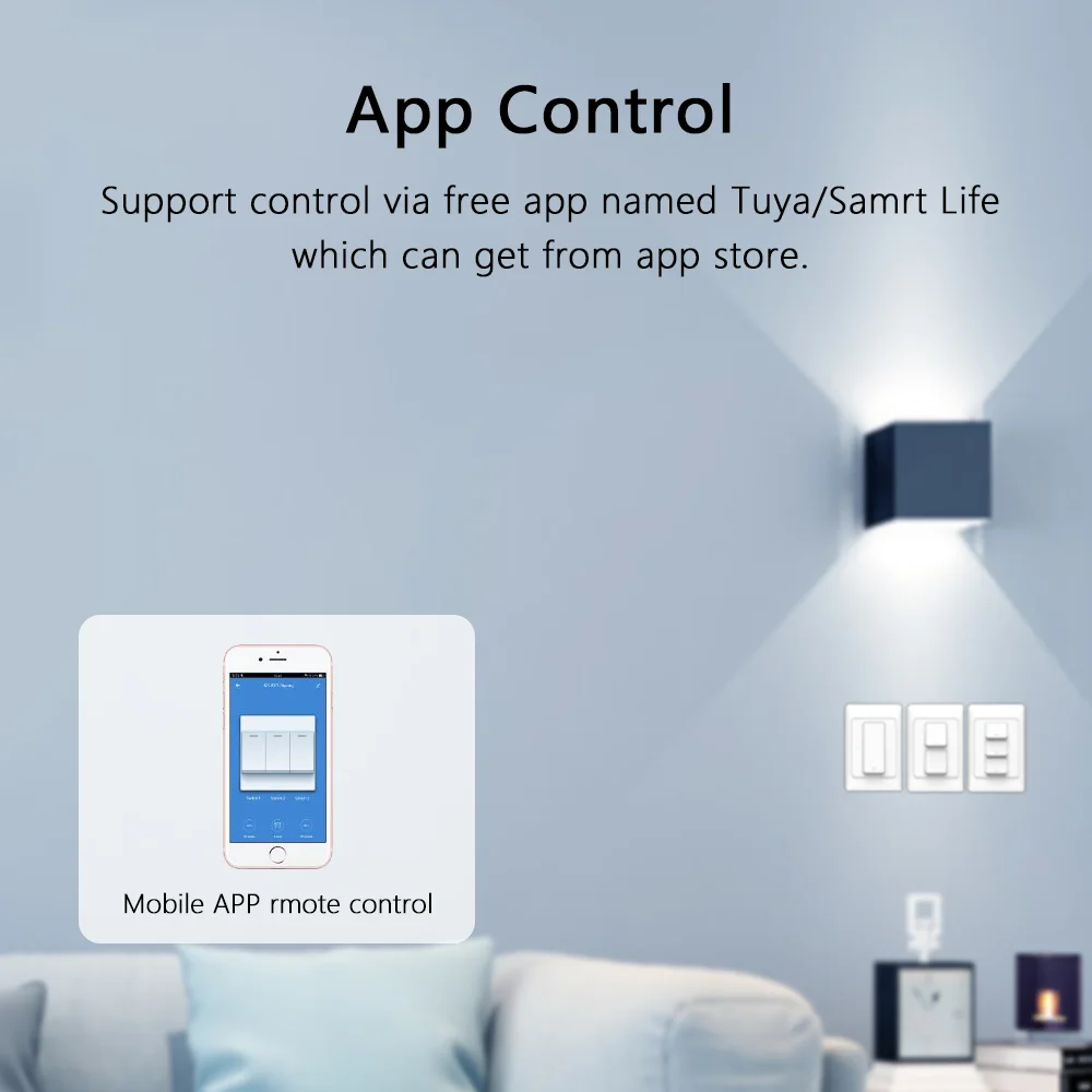 Interruttori a pulsante a parete Tuya Smart Zigbee 110-240V nessun cavo neutro e interruttore fisico a filo neutro Google Home Alexa