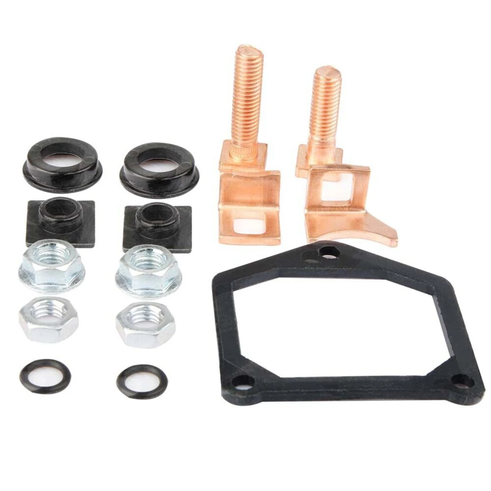 

Starter Solenoid Repair Rebuild Kit Plunger Contacts 228000-6660 28100-0W070 Compatible For 1.2KW 1.4KW 1.8KW 2.0KW 2.2KW Starte