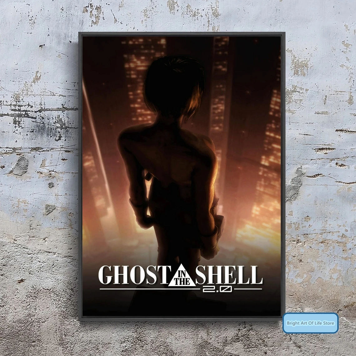 

Ghost in the Shell 2.0 (2008) Movie Poster Cover Photo Canvas Print Wall Art Home Decor (Unframed)