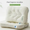 New herbal tea fragrance pillow core home cervical spine shaped pillow adult pillow core to help sleep without collapsing 3