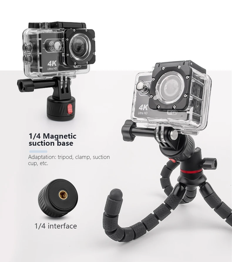 Description Picture 5 of itemQuick Release Magnetic Mount Base GoPro & 1/4'' Tripod Mount Base Adapter for GoPro 11 10 9 Insta360 Action Camera Accessories