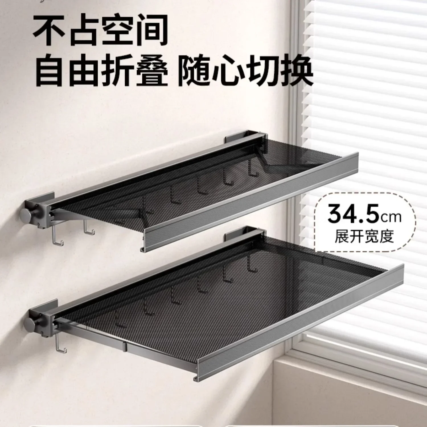 Bathroom Invisible Folding Telescopic Towel Rack Wall Hanging No Punching Toilet Wall Hanging Towel Rack Storage
