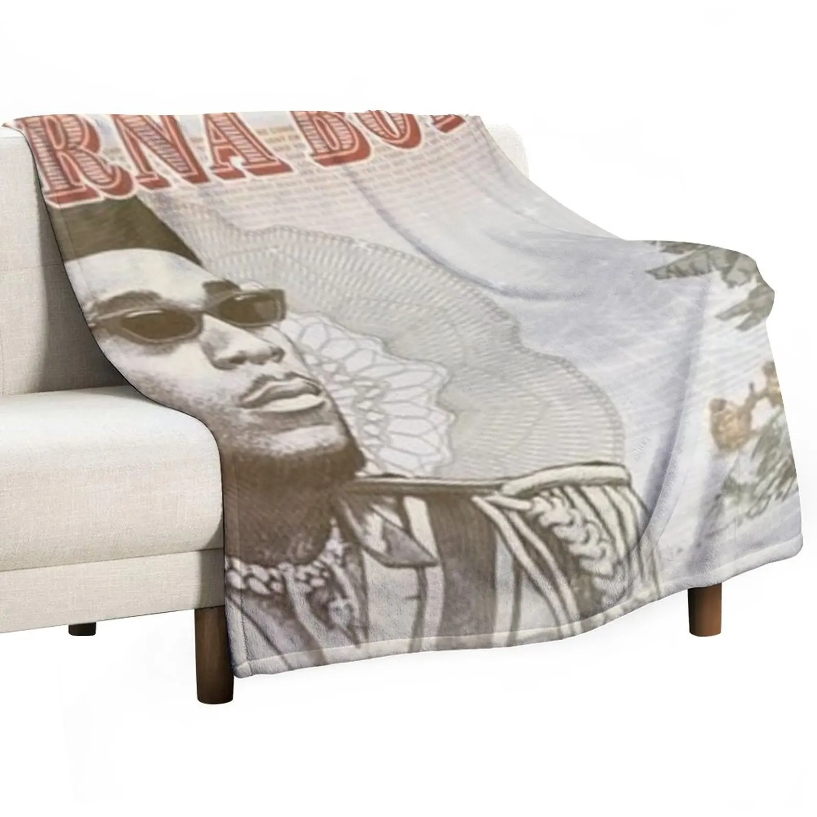 

african giant burna boy Throw Blanket Soft Big Blanket Luxury Blanket Soft Plaid Flannel Fabric
