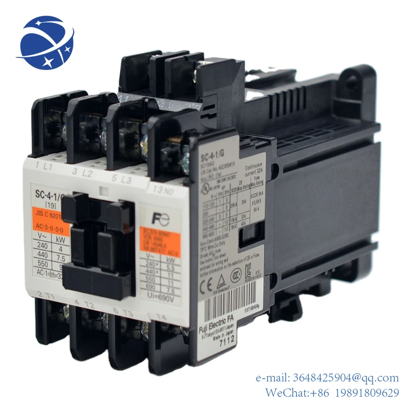 

YYHCOriginal new fuji contactor Price AC operated magnetic contactors 30 KW 105A FUJI Magnetic Contactor SC-N5 220V