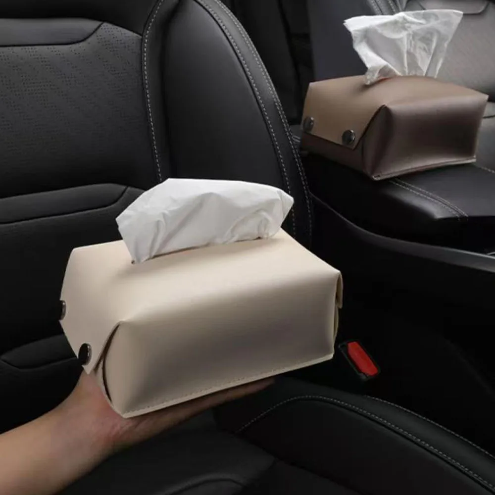 For BAIC JISHI Polestones 01 ROX 01 tissue box armrest box paper drawer car interior accessories decorative black te