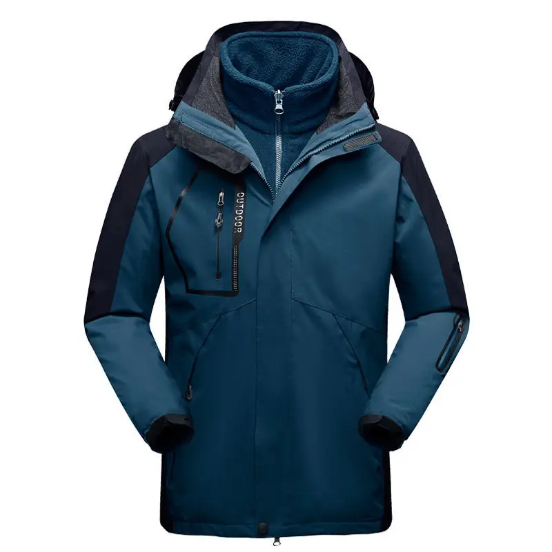 

Men Oversized Windbreaker Winter Outdoor Waterproof Fleece Fishing Climbing Hiking Skiing Trekking Hood Jackets Warm Coat Women