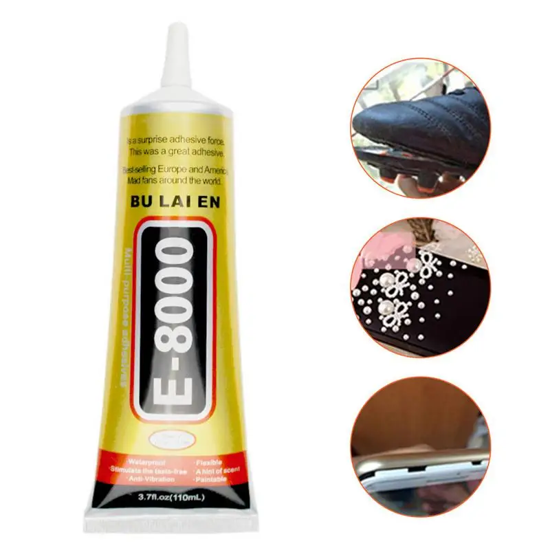 10x T-8000 15ml Colle industrielle polyvalente à haute performance