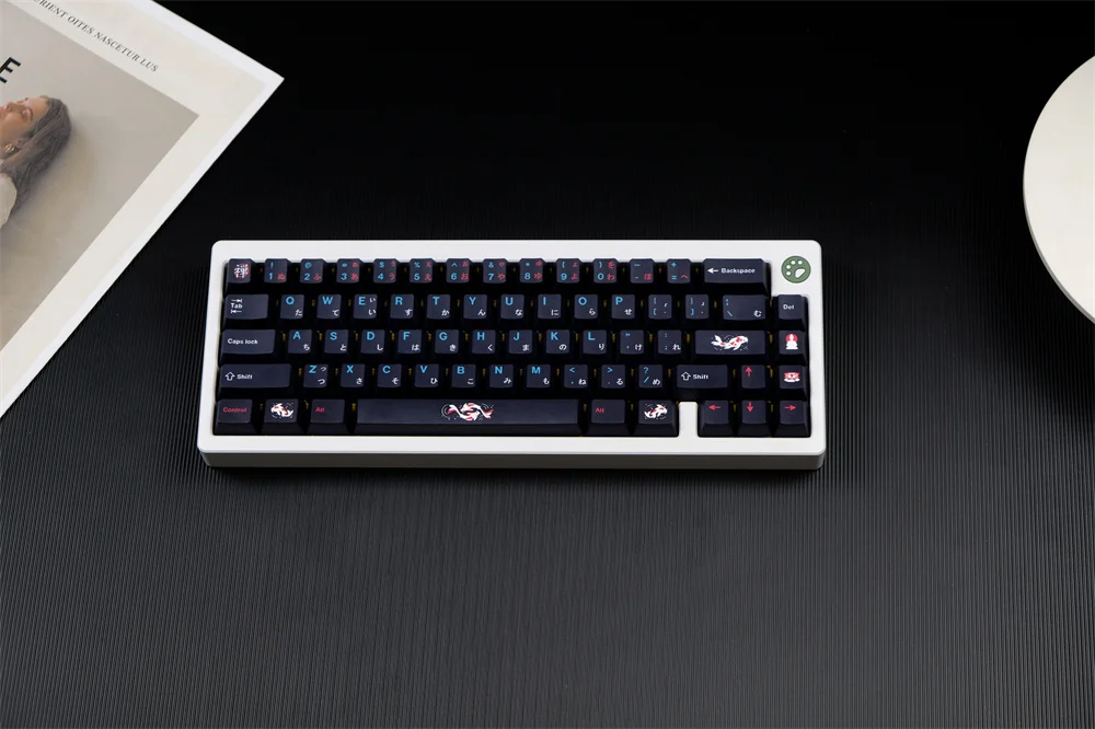 Gmk zenpondテーマのキーキャップ、チェリープロファイル、pbt
