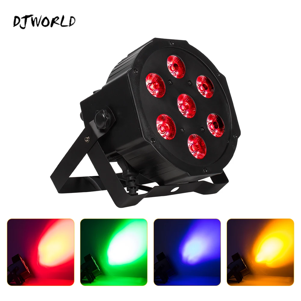 7x18W RGBWA UV Par LED Lights Party Nightclub Stage Sound Music Wedding Christmas DMX DJ Equipment Disco Lights Effect LED super bright white strobe lights disco dj party lights holiday christmas music ball sound activated flash stage lighting effect