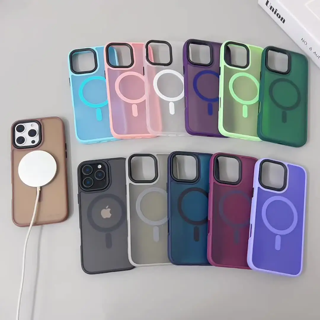 Магнитный чехол для телефона Magsafe с беспроводной зарядкой iPhone 15 12 11 13 14 Plus 16 Pro Max