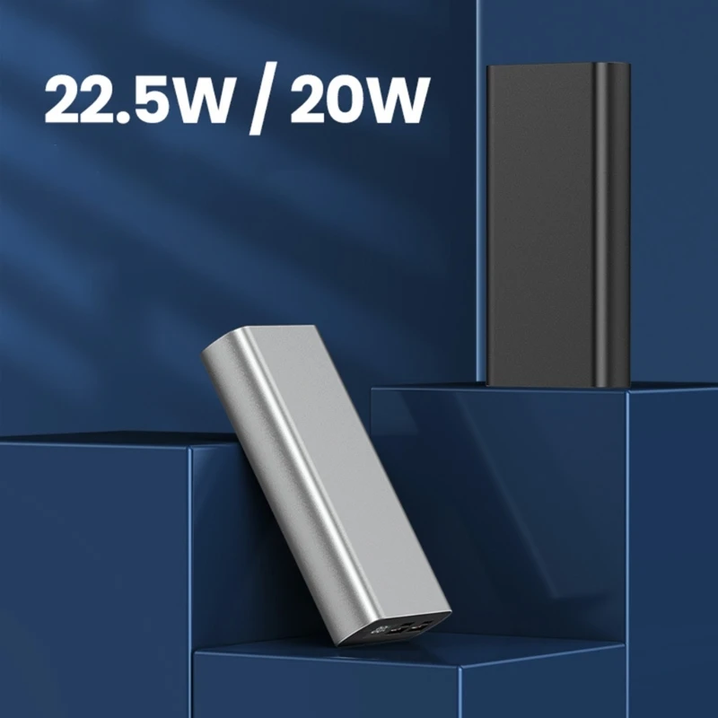 1260110 Polymer Battery Power Bank Shell QC3.0 PD 22.5W Fast Charge Battery Charger Box Aluminum Alloy Power Bank Case battery storage box power bank case battery power bank box
