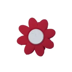 Portable Flower Tennis Racket Shock Absorber - Anti - Vibration Silicone Dampener (Red)