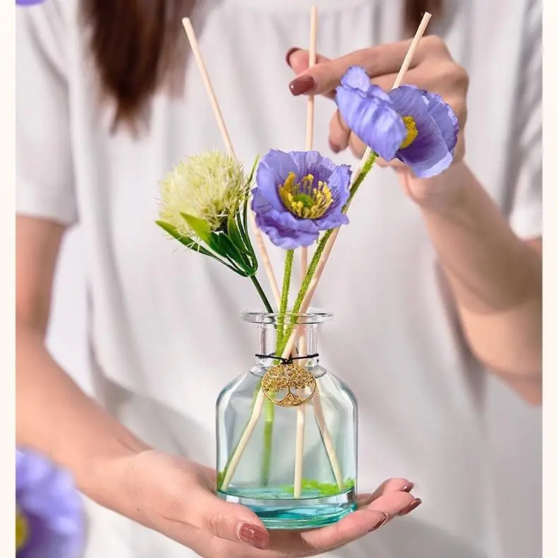 Fragrance household, indoor bathroom, long-lasting fragrance, dried flowers, aromatherapy ornament, rattan fireless aromatherapy
