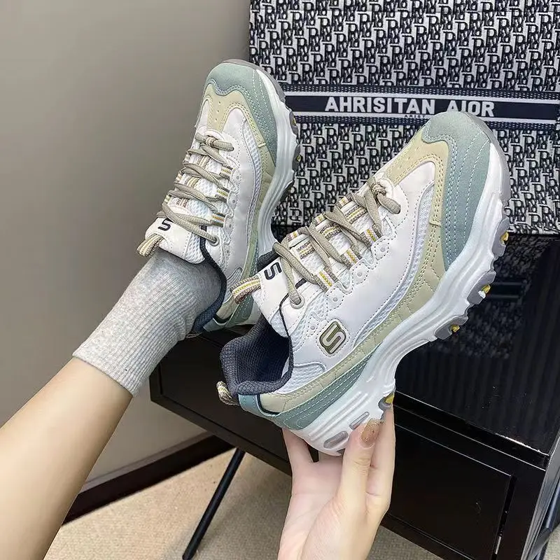 

Новинка Весна 2023, Женская обувь в стиле ретро с мягкой подошвой, повседневная спортивная обувь с толстой подошвой