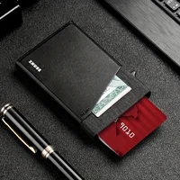 Slim Wallet for Men - Minimalist Mens Wallet Pop up Card Holder with RFID Blocking and Money Pocket Wallets Stealth Wallet Gifts - Image 2