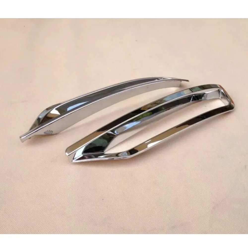 Subaru Forester 2013 2014 2015 Car Rear Fog Light Lamp Frame Stick Styling Cover Trim Stick Parts 2pcs license light cover