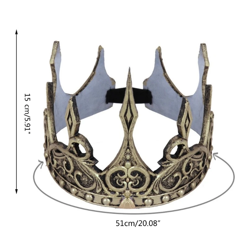 Costume Headband Halloween Crown Imperial Crown