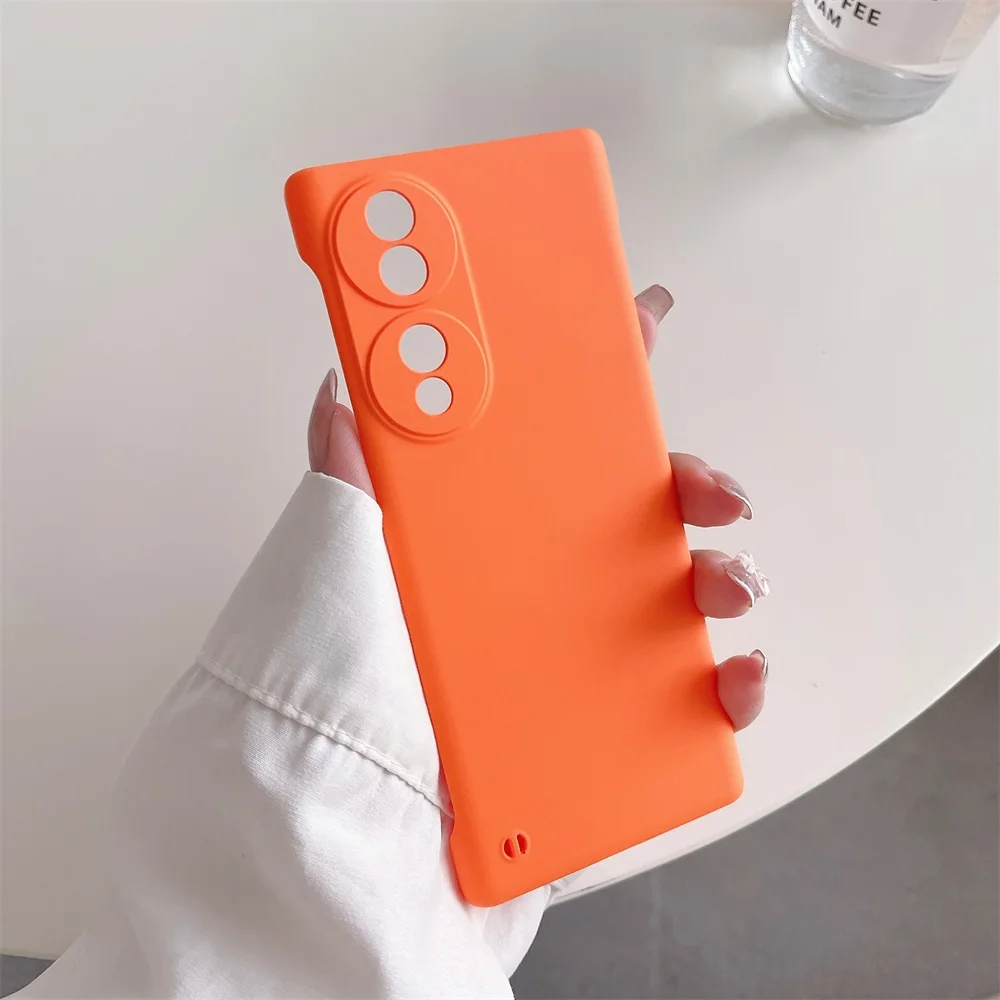 Rahmenlose, matte Hülle in Bonbonfarben für Honor70 Honor 70 Pro Plus X9 X30 Magic4 Lite 5G Schlanke, harte PC-Stoßstangenabdeckung_voghion.com