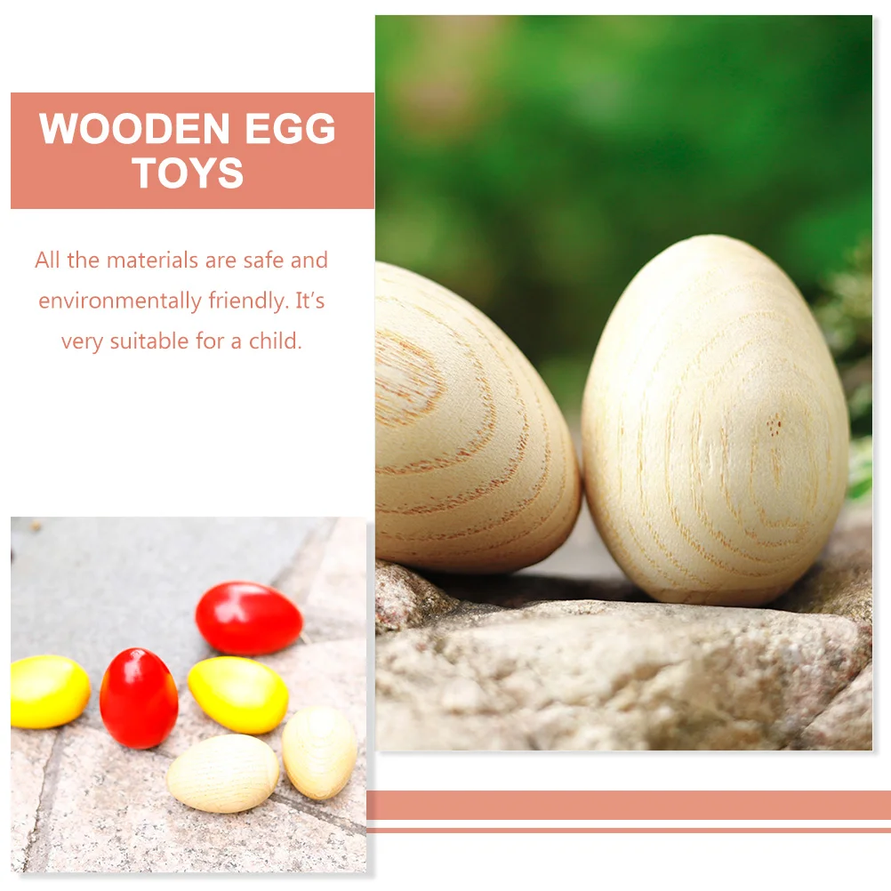 5 Pcs Orf Sand Egg Wood Rattles Wooden Musical Professional Percussion Eggs Toy Toys Shaker Maraca egg shakers african shaker instrument