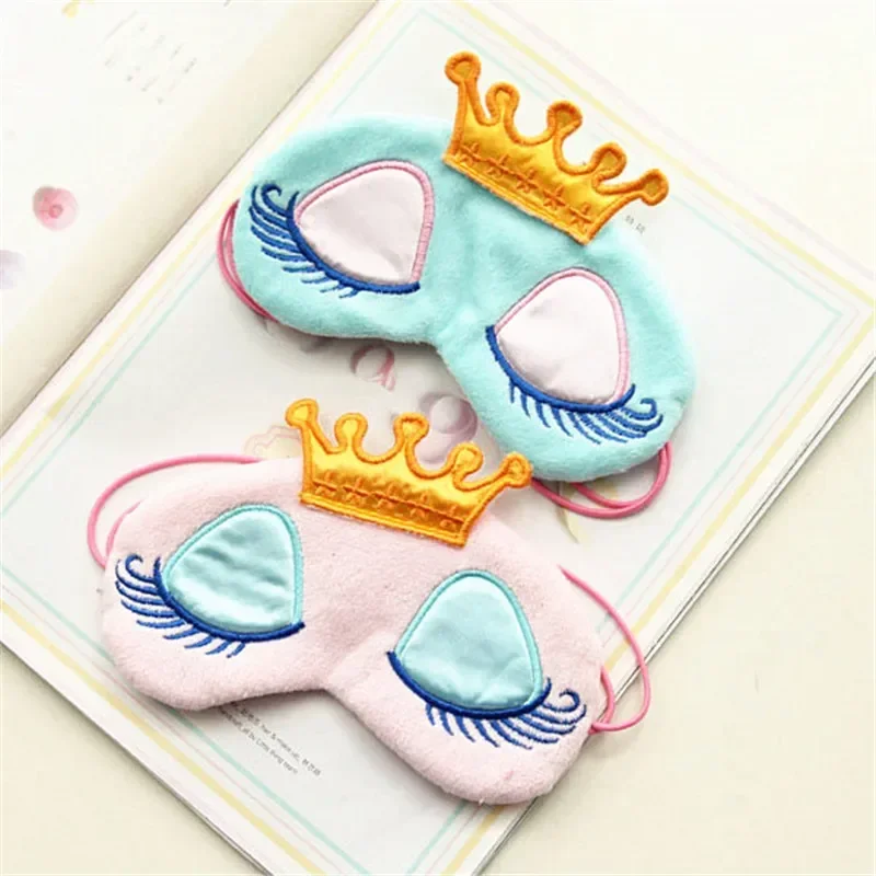 Sleeping Mask Eyepatch Eye Cover Cotton Creative Lovely Cartoon for Travel Relax Sleeping Aid Eyes Patch Shading 1pc sleeping eye mask