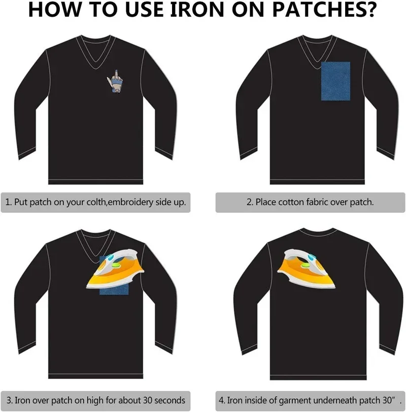 Plaid Shirt Patches For Jackets Jeans Outdoor Clothing Iron On Embroidered Sew Stickers Pack Diy Boys Kids Fabrics Applique 6