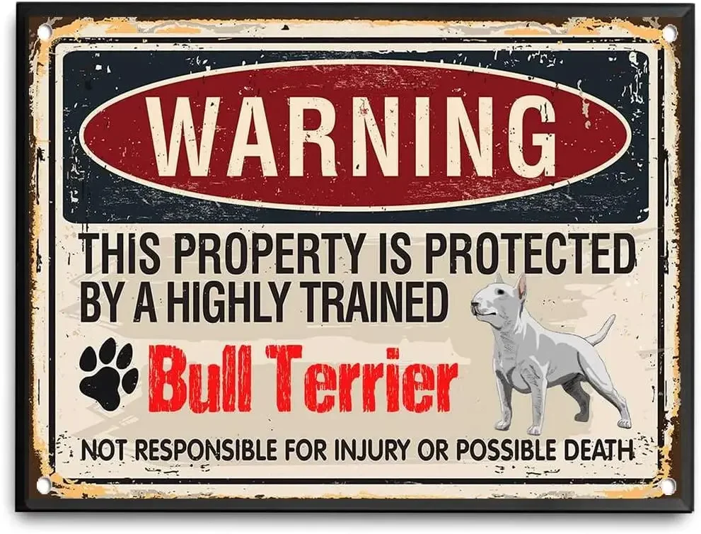 

Tin Sign Warning The Corgi Sign The Corgi owner's Property is Protected by The Corgi Vintage Tin Metal Signs Personalize