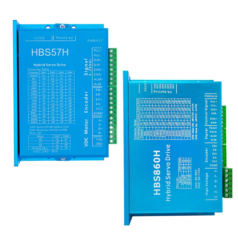 HBS86H драйвер серводвигателя с замкнутым контуром HBS860H гибридный шаговый серводвигатель с портом RS232 HBS57H