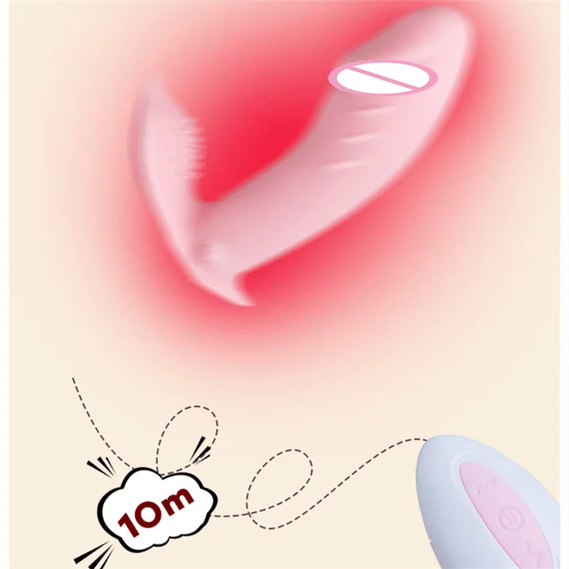 Wearable Butterfly Clit Stimulation 8 Speed Silicone G Spot Dildo Vibrator Adult Sex Toy for Women Masturbation Clitoris Massage sex toys