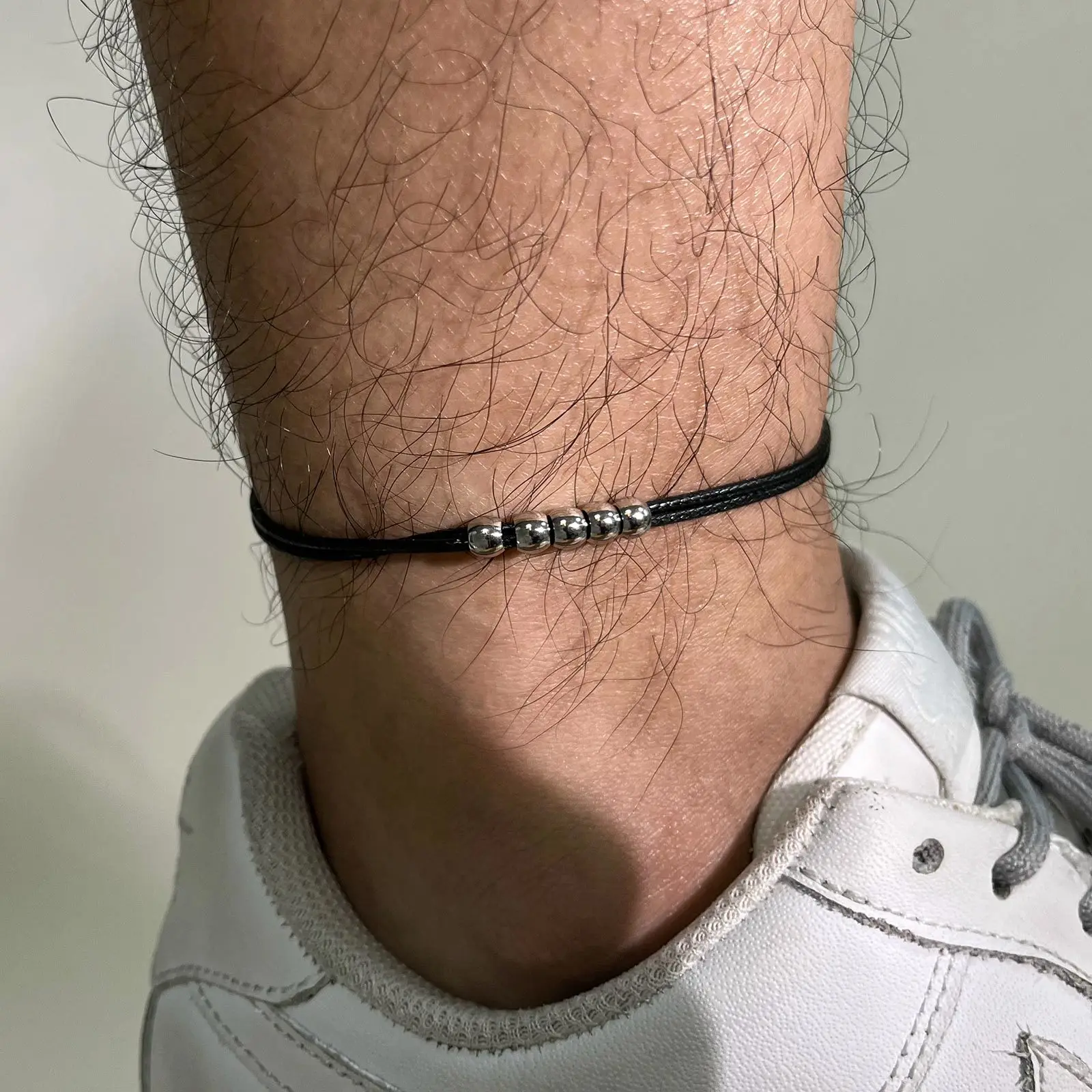 Black Thread Anklet Boys Ankle Bracelet Fashion :: Anklets
