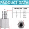 1/8" Body PD342 Series PD Steel Test Port & Diagnostic Equipment Quick Nipple 4