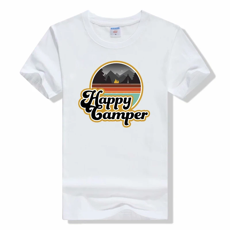 Happy Camper Printed Short Sleeve T-shirt 4